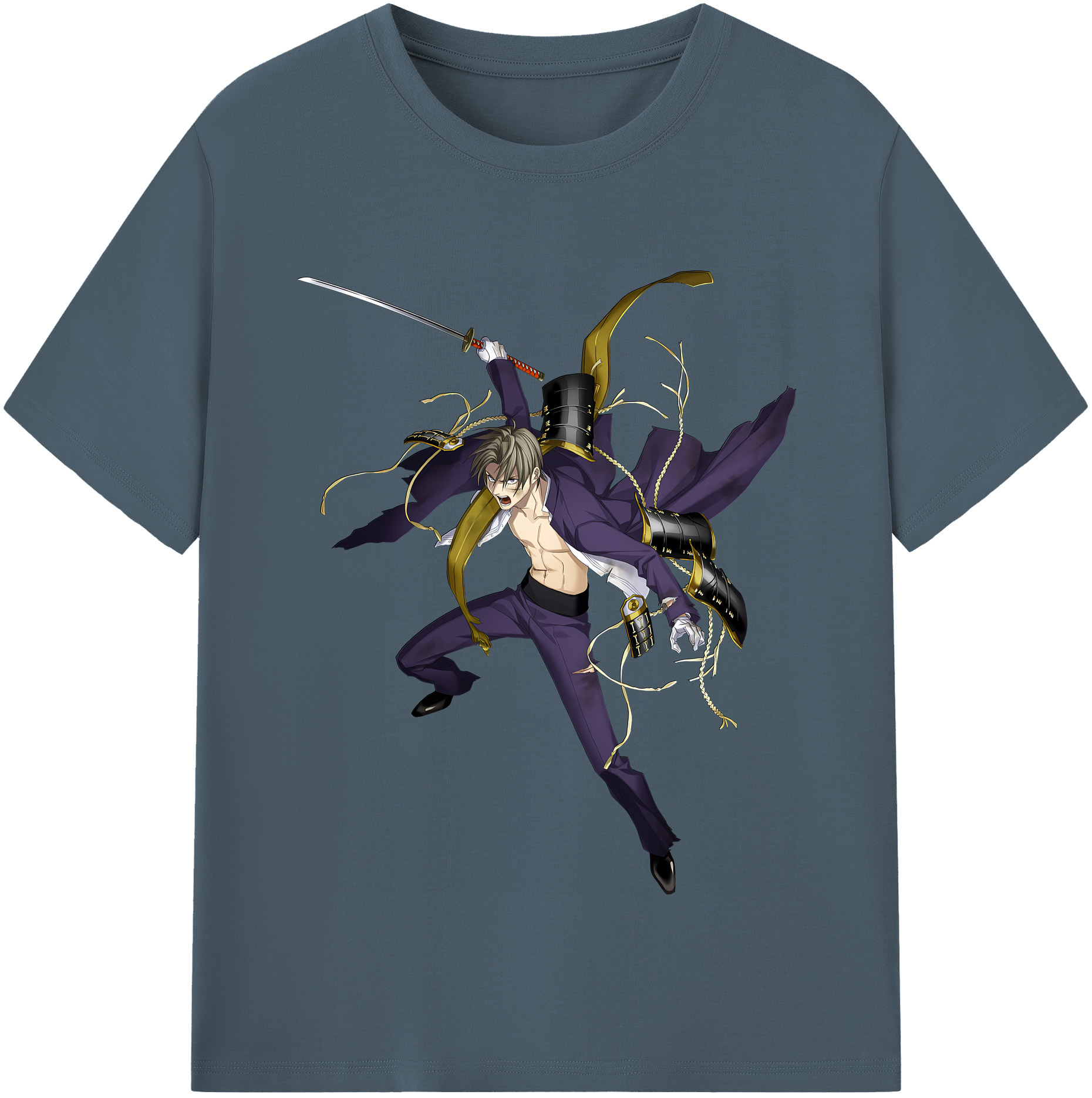 （画像用） 刀剣乱舞 Touken Ranbu 綿100％半袖Tシャツ（フロントプリント）